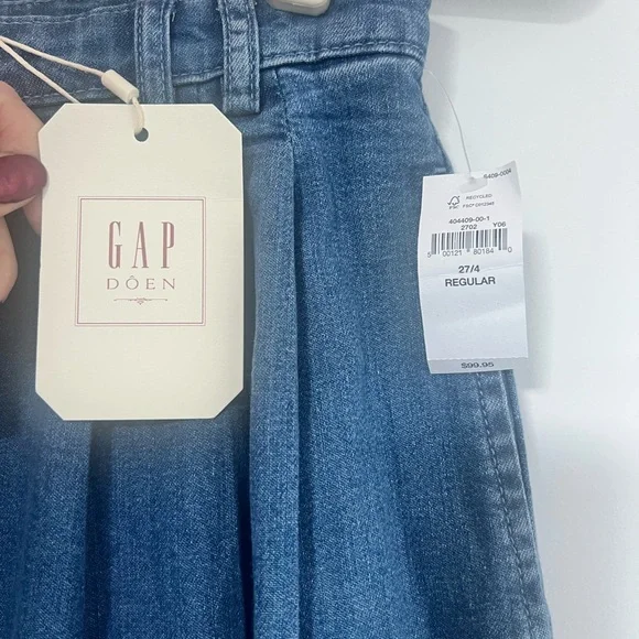 GAP x DOEN Wide-Leg Jeans in Blue - Picture 6 of 7